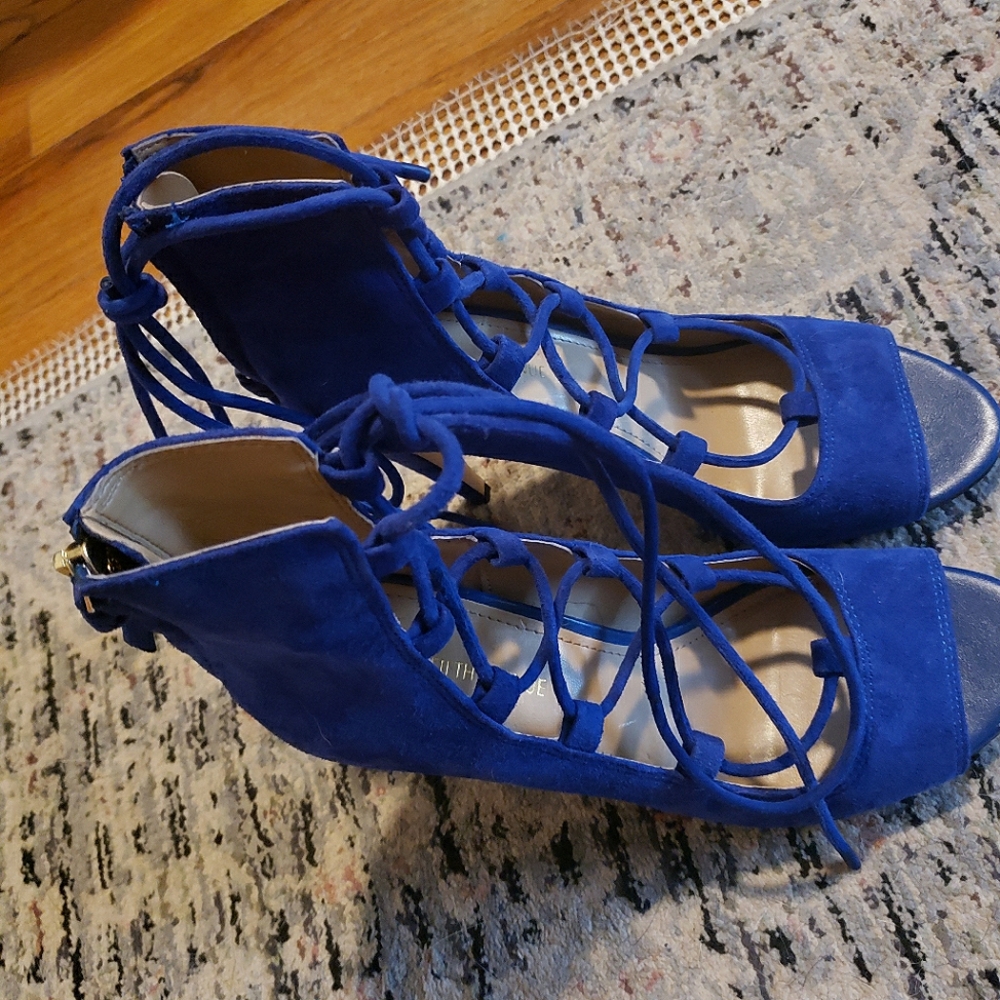 Suede Saks Fifth Avenue Heels